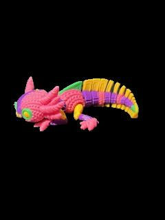 Stuffed axolotl