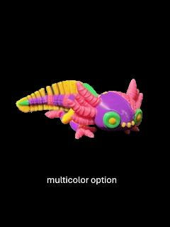 Stuffed axolotl