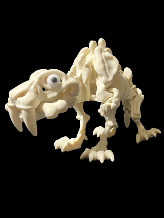 Saber tooth tiger skeleton