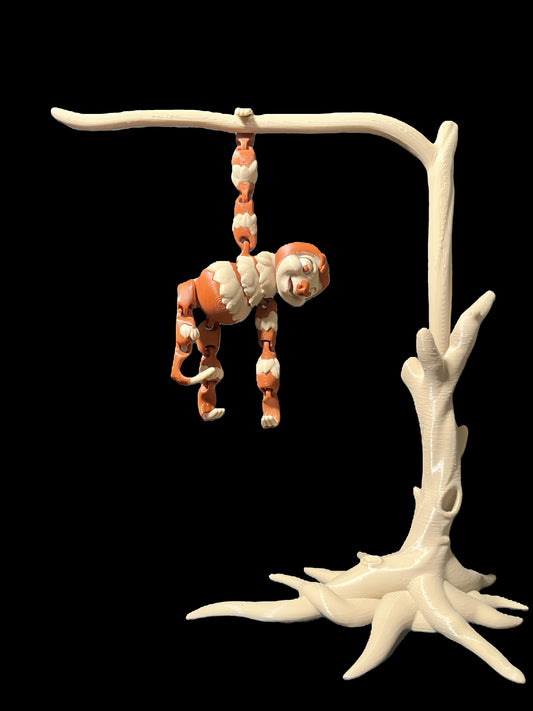 Sloth and monkey tree