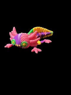 Stuffed axolotl